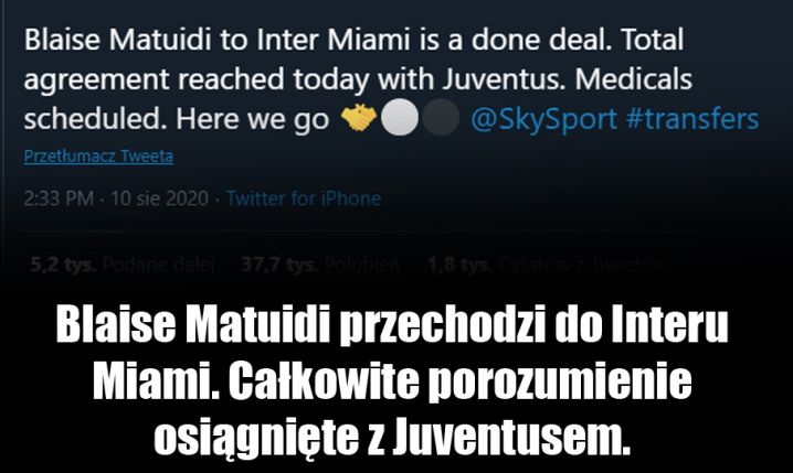 Klub Davida Beckhama ŚCIĄGA piłkarza Juventusu!